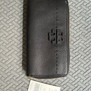 Tory Burch Black Leather Wallet